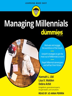 cover image of Managing Millennials for Dummies